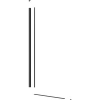 Swiss Aqua Technologies - Walk-in-Set zur Installation einer Duschwand mit Profil, unterer Schiene und Montageset, Schwarz (wiprofilc) von SWISS AQUA TECHNOLOGIES