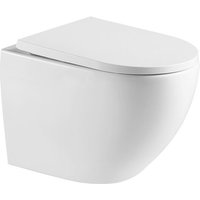 Swiss Aqua Technologies - Wand-WC ohne Flansch und unsichtbare Befestigungen, Sitz mit Fallbremse (SAT67010RREXP) von SWISS AQUA TECHNOLOGIES