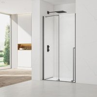 X-motion Duschtür 140x200cm Schwebend, Antikalk mit Gun Metal Profil (SATBWIXM140NIKAGM) - Swiss Aqua Technologies von SWISS AQUA TECHNOLOGIES