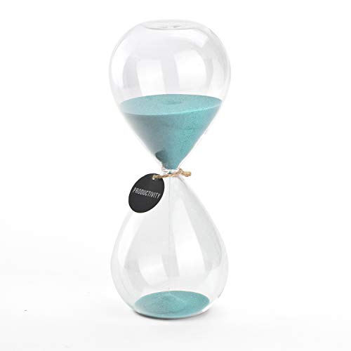 Sanduhren – SWISSELITE Biloba Sanduhr inspiriertes Glas/Zuhause, Schreibtisch, Bürodekoration von SWISSELITE