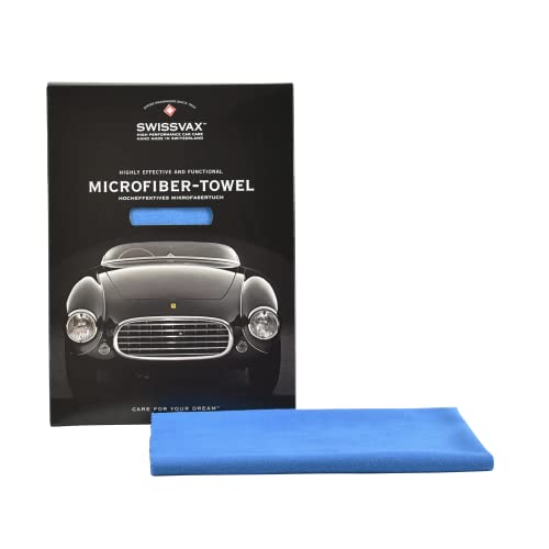 SWISSVAX Micro Polish Premium Poliertuch für ein perfektes Glanzfinish 40x40cm hellblau von SWISSVAX