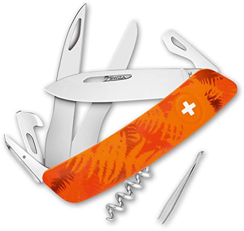 Swiza Unisex – Erwachsene D07 Taschenmesser, orange, 17cm von SWIZA