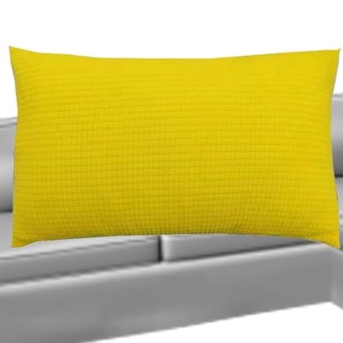 Kissenbezüge 50x70 2er Set Kissenbezug, Sofa Kissenhülle für Dekokissen Cordstoff 40x60, Dekorative Zierkissen -hüllen, Cord Kissen Bezug vielseitig einsetzbar ( Color : Lemon , Size : 40x60cm Set Of von SWJ-swjssb