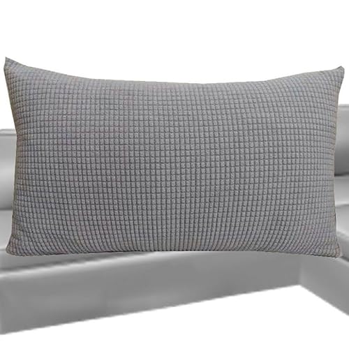 Kissenbezüge 50x70 2er Set Kissenbezug, Sofa Kissenhülle für Dekokissen Cordstoff 40x60, Dekorative Zierkissen -hüllen, Cord Kissen Bezug vielseitig einsetzbar ( Color : Light grey , Size : 50x70cm Se von SWJ-swjssb