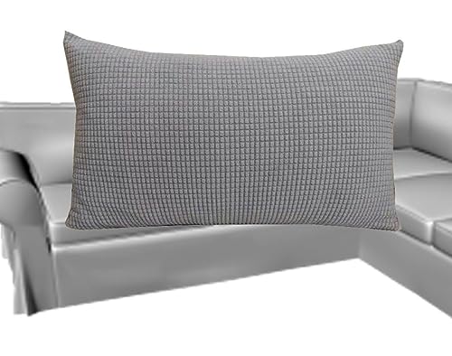 Kissenbezug 40x40,40x60,50x70,2er Set Flauschig Kuschelkissen Kordsamt Kissenbezüge Dekokissen Weich Kissenhülle Luxus Sofakissen Quadratisch Rechteckig Kissen (Color : Light Grey, Size : 50x70cm Se von SWJ-swjssb