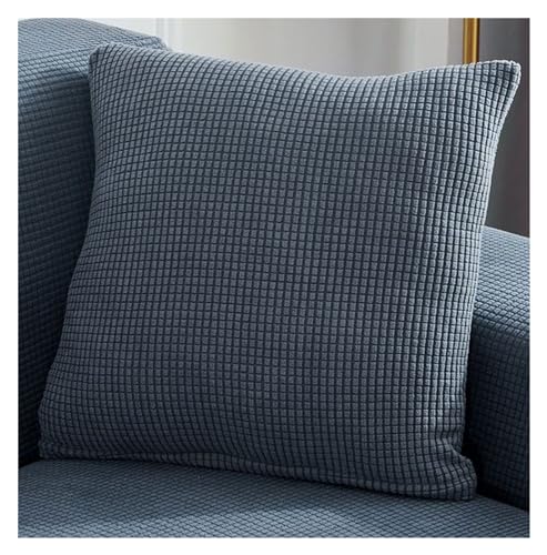 Kissenhülle 40x70,2er Set Kissenbezug 50x70,40x60 Samt Kissenbezüge Kopfkissenbezug mit Reißverschluss Sofa Pillow Cover Zierkissenbezug Dekokissen Bezug Universal ( Color : Dark grey , Size : 40x40cm von SWJ-swjssb