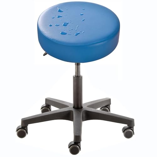 SWJ-swjssb Hockerbezug Runder Barhocker Wasserdicht Rund Schonbezug, Rollhocker Hussen Hocker Bezug Runde Hockerbezüge,für Drehhocker,Arbeitshocker,Drehbar Bürohocker(Dark Blue) von SWJ-swjssb