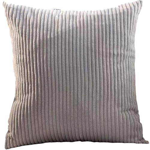 SWJ-swjssb Kissenbezug 80x80 Kopfkissenbezug Groß Kissenhüllen 40x40 Kissenhülle 40x60 Kissenbezüge 50x70 Für Sofa Couch & Salon,Dekokissen/Zierkissen/Kopfkissen Abdeckung(Hellgrau,60x80 cm) von SWJ-swjssb