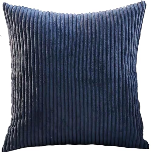 SWJ-swjssb Kissenbezug 80x80 Kopfkissenbezug Groß Kissenhüllen 40x40 Kissenhülle 40x60 Kissenbezüge 50x70 Für Sofa Couch & Salon,Dekokissen/Zierkissen/Kopfkissen Abdeckung(Marine,80x80 cm) von SWJ-swjssb