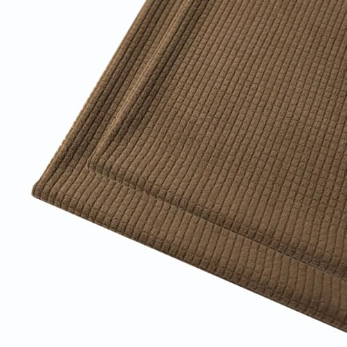 Sofa Kissenbezug 40 X 80 50x70 2er Set Stretch Kord Kissenbezüge 80x80, Zierkissenbezug Dekokissen Sofakissen Mit Reißverschluss Kissenhülle Dekorative Kissen Bezug(Coffee,50x80 cm) von SWJ-swjssb