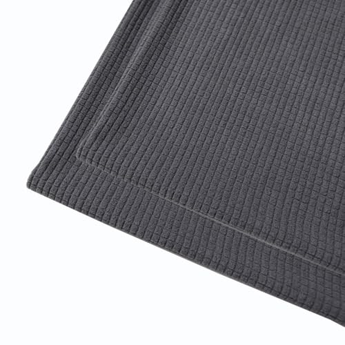 Sofa Kissenbezug 40 X 80 50x70 2er Set Stretch Kord Kissenbezüge 80x80, Zierkissenbezug Dekokissen Sofakissen Mit Reißverschluss Kissenhülle Dekorative Kissen Bezug(Dark Gray,40x80 cm) von SWJ-swjssb