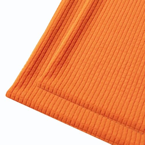 Sofa Kissenbezug 40 X 80 50x70 2er Set Stretch Kord Kissenbezüge 80x80, Zierkissenbezug Dekokissen Sofakissen Mit Reißverschluss Kissenhülle Dekorative Kissen Bezug(Orange,40x80 cm) von SWJ-swjssb