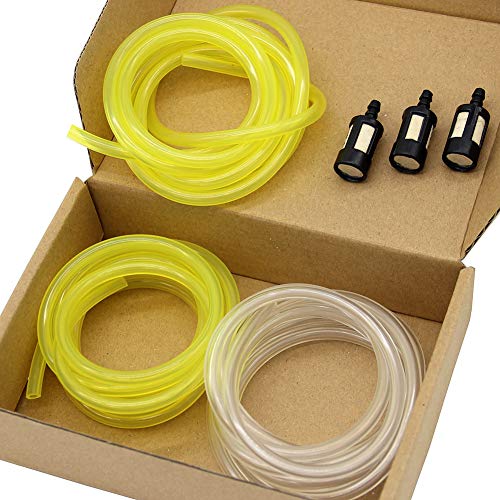 SWNKDG 3er Set Kraftstoffschlauch Innendurchmesser x Außendurchmesser 2 x 3,5mm 2,5 x 5mm 3 x 5,5mm Benzinschlauch Ölschlauch Dieselschlauch PVC Schlauch Wasserschlauch (1.5m) von SWNKDG