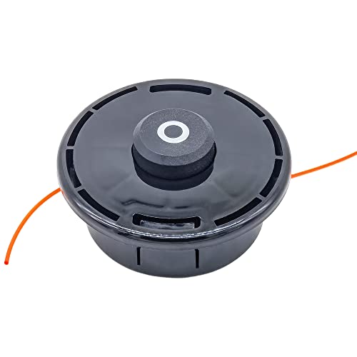 SWNKDG Fadenkopf M10x1,25 Links mit Tippautomatik Rasentrimmer Kopf Mähkopf Doppelfadenkopf Fadenspule Nylonfaden für Benzin Motorsense Freischneider von SWNKDG