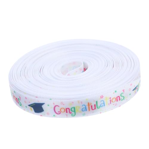 SWOOMEY 1 Rolle Abschlussband Abschlussklasse Congrats Geschenkband DIY Bastelband für Abschlussparty Deko und Breit Yards SWOOMEY 1 Rolle Abschlussband Abschlussklasse Congrats Geschenkband DIY Bastelband für Abschlussparty Deko und Breit Yards von SWOOMEY