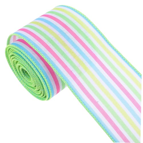 SWOOMEY 1 Rolle Easter Dekorationsband mit Drahtrand Breit Yards Hochwertiges Geschenkband mit Österlichen Motiven für DIY Dekorationen und Bastelprojekte SWOOMEY 1 Rolle Easter Dekorationsband mit Drahtrand Breit Yards Hochwertiges Geschenkband mit Österlichen Motiven für DIY Dekorationen und Bastelprojekte von SWOOMEY
