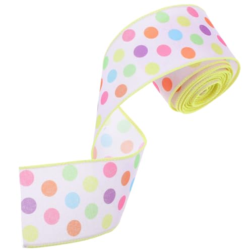 SWOOMEY 1 Rolle Osterband aus Feinem mit Drahtkante Breit Yards Flexibel und Robust für Geschenkverpackungen und Dekorationen für DIY und Frühlingsfeste SWOOMEY 1 Rolle Osterband aus Feinem mit Drahtkante Breit Yards Flexibel und Robust für Geschenkverpackungen und Dekorationen für DIY und Frühlingsfeste von SWOOMEY