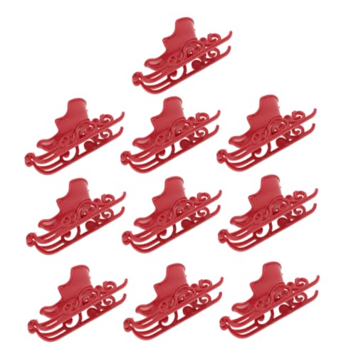 SWOOMEY 10 Stück Schlitten Dekoration aus Kunststoff für Weihnachtsdeko Tischmitte DIY Projekte und Kleine Räume für Festliche Anlässe und Kreative Landschaften SWOOMEY 10 Stück Schlitten Dekoration aus Kunststoff für Weihnachtsdeko Tischmitte DIY Projekte und Kleine Räume für Festliche Anlässe und Kreative Landschaften von SWOOMEY