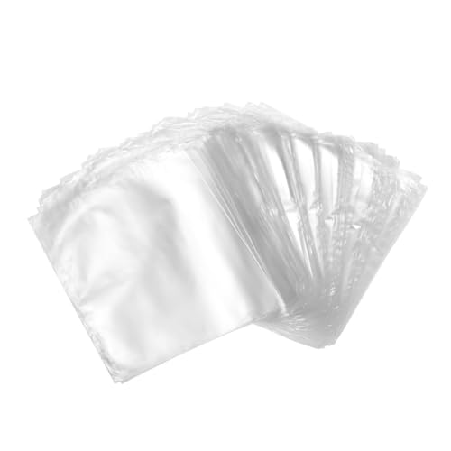 SWOOMEY 100 Stück Transparente Pof Schrumpffolienbeutel Hitzeverformbar für Seifen Badebomben DIY Basteln Schutz Verpackung von SWOOMEY
