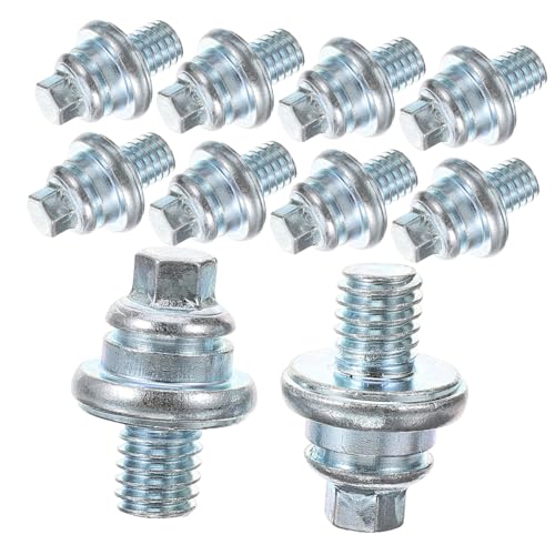 SWOOMEY Batteriepolschrauben Set Verzinkte Schrauben Für Autobatterie Metrische Schrauben Mit Unterlegscheiben Für Sicheres Befestigen Und von SWOOMEY