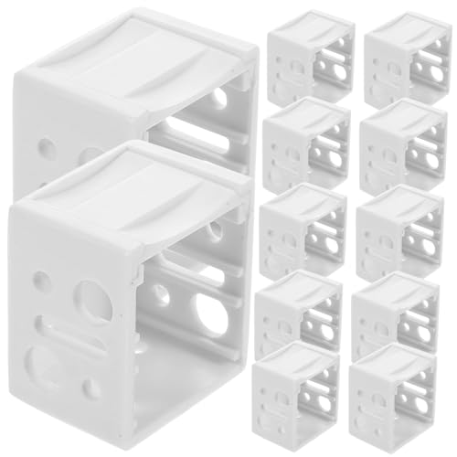 SWOOMEY 12 Stück Teiliges Weiße Jalousiehalterung Fensterjalousien Halterung für Innen und Außenmontage Kompakte Leichte Blind Hold Down Brackets Passend für Diverse Fensterjalousien von SWOOMEY