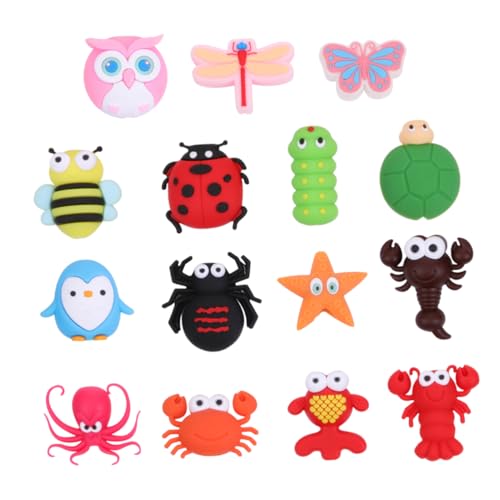 SWOOMEY 15stücke USB-Kabel-schutzhülle Mit Cartoon Insektenformen Kabelclip Zur Organisation Von Tier-kopfhörern Und Leitungsverschluss Strapazierfähiges Material Für Reisen Und Home-use von SWOOMEY