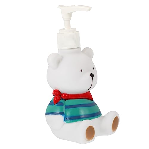 SWOOMEY 1Stück Cartoon Lotion Spender Flasche Drucktyp Wiederverwendbar für Shampoo Duschgel und Handseife Leicht zu Füllen Tragen für Zuhause oder Unterwegs von SWOOMEY