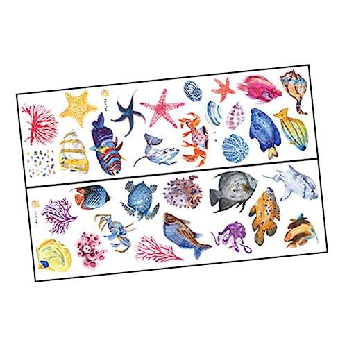 SWOOMEY 1Stück Selbstklebendes Unterwasserwelt Wandtattoo Abnehmbare Wandaufkleber für Kinderzimmer Dekoration Bunte Fischmuster für Fröhliche SWOOMEY 1Stück Selbstklebendes Unterwasserwelt Wandtattoo Abnehmbare Wandaufkleber für Kinderzimmer Dekoration Bunte Fischmuster für Fröhliche von SWOOMEY