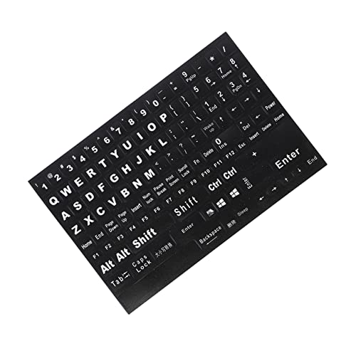 SWOOMEY 1blatt Tastatur Aufkleber Für Englisch Selbstklebende Tastatur Sticker Für Laptop Desktop Notebook Einfache Anwendung Entfernung Rückstand Hochwertige Verarbeitung von SWOOMEY