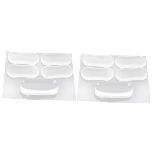 SWOOMEY 2 Sätze Wc-sitz Dichtung Absorber Für Unterlage Pads Und Toilettendeckelabdeckung Erzogen Bad Abstandshalter Stoßstange Bidet Wc-sitzkissen Kieselgel 5 Stück * 2 von SWOOMEY