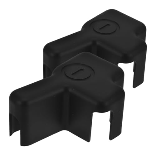 SWOOMEY 2 Stück Batterieschutzabdeckung Minuspolabdeckung Der Batterie Gummi-klemmenschutzabdeckung Softail-batterieabdeckung Gummiklemmen-isolierabdeckung Flammhemmendes Material Schwarz von SWOOMEY