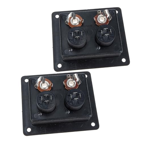 SWOOMEY 2 Stück Lautsprecher Anschlussplatte für Subwoofer Terminal mit Rechteckigem Design Installieren für Lautsprecherkabel und Subwoofer von SWOOMEY