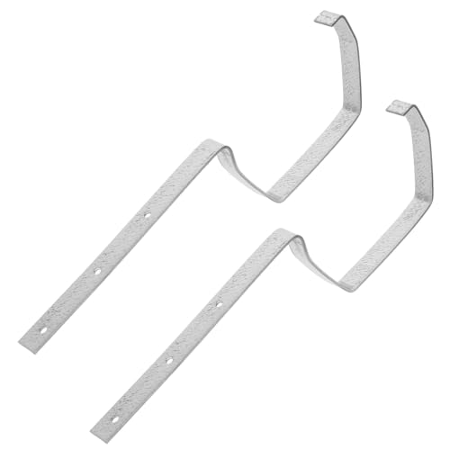 SWOOMEY 2 Stück Metall Dachrinnenhalter Robuste Regenwasserabläufe für Effektive Regenwasserableitung Installieren für Balkone und Garagen Elegantes Design für Regentonnen und Regenfässer von SWOOMEY