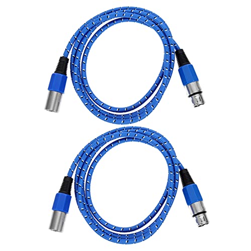 SWOOMEY 2 Stück Xlr Mikrofonkabel Blau Praktisch Geflochten für Audio und Soundgeräte Hohe Haltbarkeit Verzerrungsfreier für Studio und Bühne SWOOMEY 2 Stück Xlr Mikrofonkabel Blau Praktisch Geflochten für Audio und Soundgeräte Hohe Haltbarkeit Verzerrungsfreier für Studio und Bühne von SWOOMEY