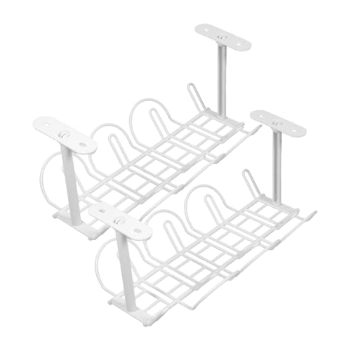 SWOOMEY 2Sätze Kabelmanagement Schreibtisch Robuste Drahtregale zur Optimalen Kabelorganisation für Büro und Zuhause Platzsparend und Leicht zu Installieren SWOOMEY 2Sätze Kabelmanagement Schreibtisch Robuste Drahtregale zur Optimalen Kabelorganisation für Büro und Zuhause Platzsparend und Leicht zu Installieren von SWOOMEY