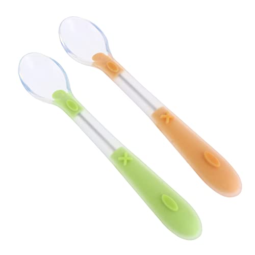 SWOOMEY 2Stücke Junge Mädchen Utensilien für Selbsternährung Langlebige und Praktische Babylöffel für Hause und Unterwegs von SWOOMEY