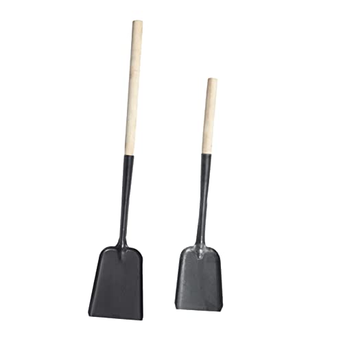 SWOOMEY 2Stücke Teiliges Ascheschaufel für BBQ und Kaminreinigung Langlebige Kaminschaufel mit Langem Holzgriff zum Schöpfen Praktische Reinigungshilfe von SWOOMEY