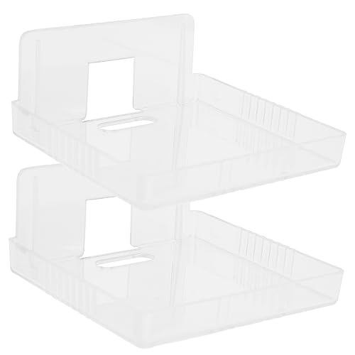 SWOOMEY 2Stücke Wandregal für Selbstklebend kein Bohren Transparente Halterung für Babyphone Router Geräte Anwendung Wohnräumen Schlafzimmern von SWOOMEY