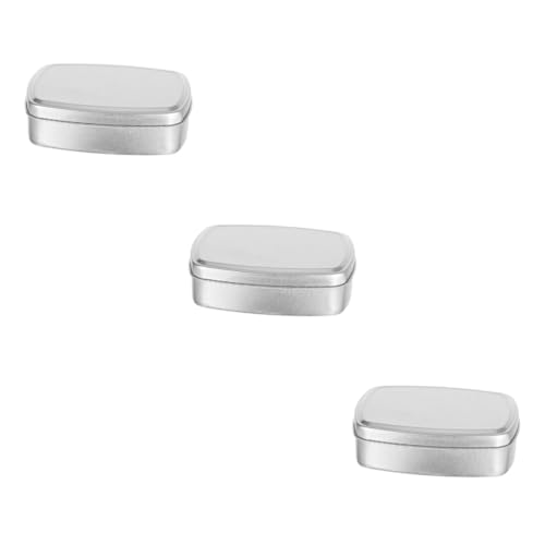 SWOOMEY 3 Stück Aluminium Seifendose Tragbare Seifenbox mit Deckel und Leicht für Reisen und Aufbewahrung von Lippenbalsam Seifen und von SWOOMEY