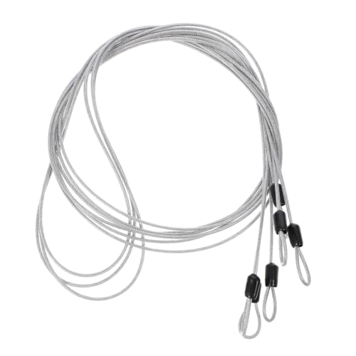 SWOOMEY 3 Stück Teiliges Robustes Hartes Stahlseil mit Schutzmantel Rostfrei und Korrosionsbeständig Vielseitig Einsetzbar für Geländer Bilderaufhängung und Befestigungen SWOOMEY 3 Stück Teiliges Robustes Hartes Stahlseil mit Schutzmantel Rostfrei und Korrosionsbeständig Vielseitig Einsetzbar für Geländer Bilderaufhängung und Befestigungen von SWOOMEY