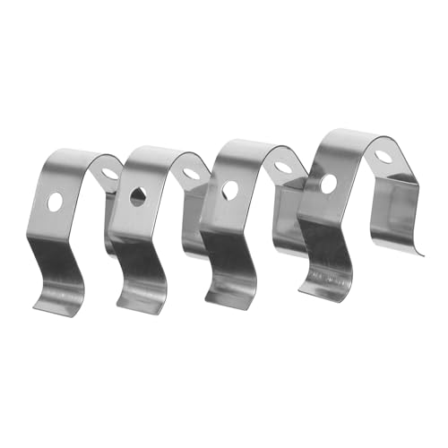 SWOOMEY 4 Stück Edelstahl Temperaturfühler Halter Hitzebeständige Topfklammer für Küchenutensilien Universeller Thermometer Clip für Präzise Messung Beim Kochen und Grillen Langlebig und von SWOOMEY