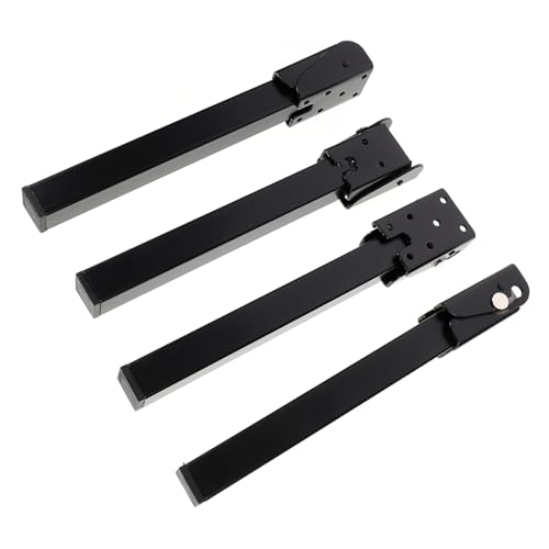 SWOOMEY 4stücke Tischbeine Schwarz Klappbar Für Laptoptische Nachttische Couchtische Möbelzubehör Betttischbeine Kleine Tischbeine Stabile von SWOOMEY