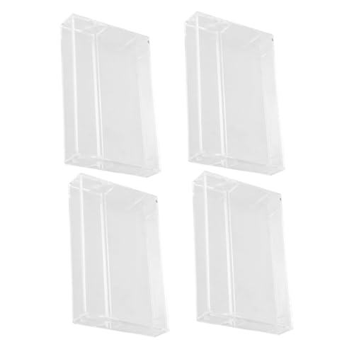 SWOOMEY 4stücke Aufbewahrungsbox Für Kassetten Set Aus Kunststoff Organizer Für Musikkassetten Transparent Für Büro Und Zuhause von SWOOMEY