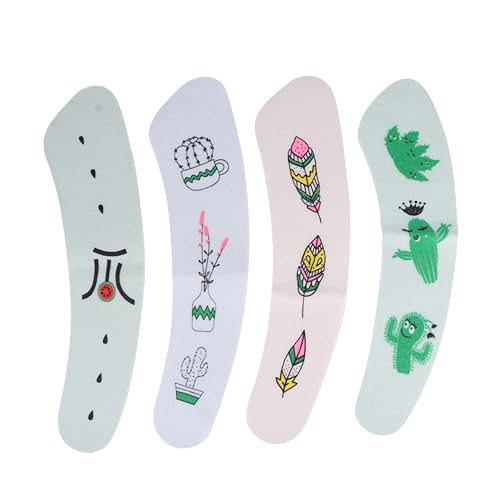 SWOOMEY 4 Stück Kältebeständiger Toilettenmatte Aus Plüsch Sitzkissen Für Toilettensitz Sanft Und Bequem Süßes Cartoon Design Für Zuhause Und Hotel von SWOOMEY