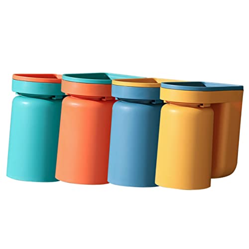 SWOOMEY 4stücke Wandmontierter Zahnbürstenhalter Mit Tassen in Blau Grün Orange Und Gelb Bohrfreier Badezimmer-Organizer Für Zahnbürsten Und Mundspülbecher Platzsparend Und Praktisch SWOOMEY 4stücke Wandmontierter Zahnbürstenhalter Mit Tassen in Blau Grün Orange Und Gelb Bohrfreier Badezimmer-Organizer Für Zahnbürsten Und Mundspülbecher Platzsparend Und Praktisch von SWOOMEY