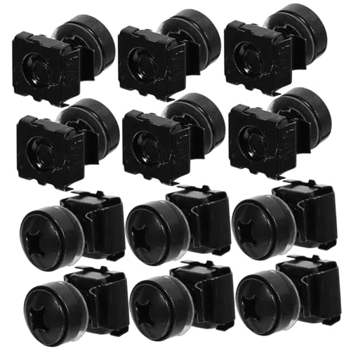 SWOOMEY 50 Stück Käfigmutter Nüsse Schraube für Geräte-Server-Racks Serverregal Gestell Rack-Schrauben Käfigschrauben für die Computer-Rack-Montage Kohlenstoffstahl Schwarz SWOOMEY 50 Stück Käfigmutter Nüsse Schraube für Geräte-Server-Racks Serverregal Gestell Rack-Schrauben Käfigschrauben für die Computer-Rack-Montage Kohlenstoffstahl Schwarz von SWOOMEY