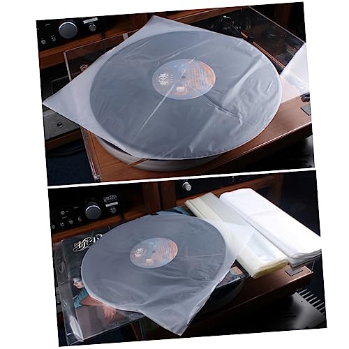 SWOOMEY 50 Stück CD-Container Außenhüllen aufnehmen bewachen CD Schutzhülle CD Innentasche Büroklammern schallplatten CD-Schutz CD-Hülle antistatisch Innere Hülse Rekordtasche Das Album von SWOOMEY
