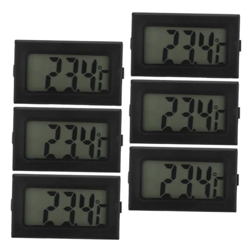 SWOOMEY 6 Stück Digitales Eingebettetes Thermometer mit Display Klein und Platzsparend Präzise Temperaturmessung Geeignet für Innen- Außen Industrieumgebungen Vielseitig Einsetzbar von SWOOMEY