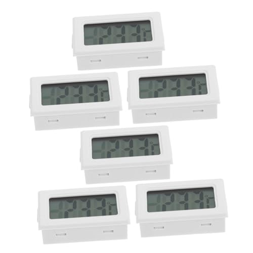 SWOOMEY 6 Stück Digitales Thermometer mit Eingebettetem Design Hochpräzise Temperaturmessung für Innen Außenbereich Platzsparend und Vielseitig Einsetzbar für Raum Gewächshaus und Auto SWOOMEY 6 Stück Digitales Thermometer mit Eingebettetem Design Hochpräzise Temperaturmessung für Innen Außenbereich Platzsparend und Vielseitig Einsetzbar für Raum Gewächshaus und Auto von SWOOMEY