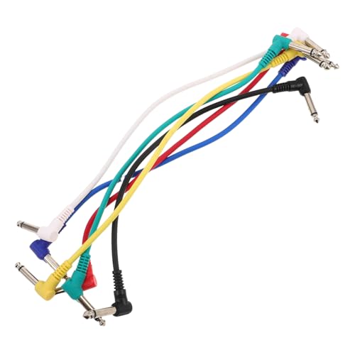 SWOOMEY 6 Stück Elektrische Gitarren Patchkabel Robuste Audioverbindung mit Stecker für Gitarren und Bass für Studio und Live Performances SWOOMEY 6 Stück Elektrische Gitarren Patchkabel Robuste Audioverbindung mit Stecker für Gitarren und Bass für Studio und Live Performances von SWOOMEY